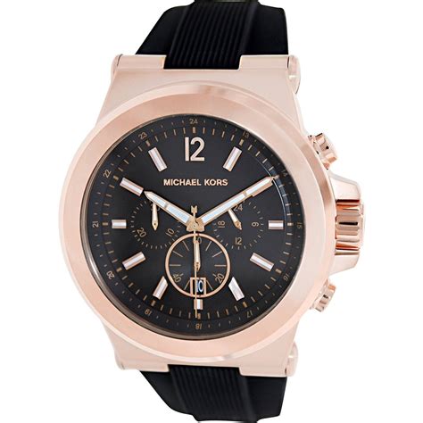 michael kors mens mk8184 leman black &|michael kors dylan chronograph.